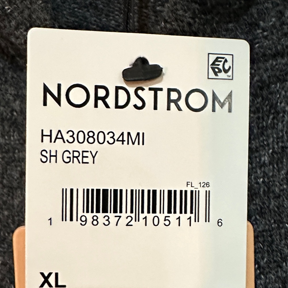 Nordstrom Halogen Charcoal Gray Full-Zip Knit lightweight Jacket - Picture 6 of 15